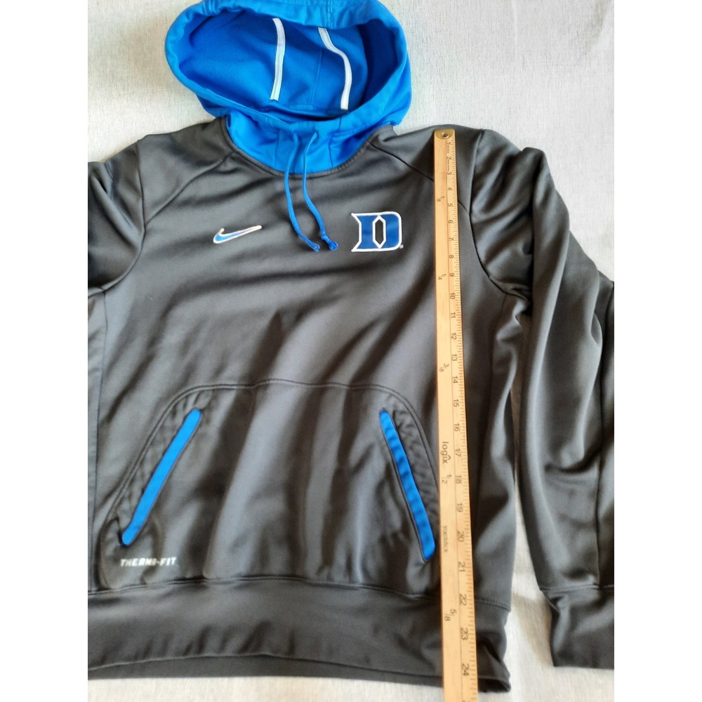 Nike Elite Therma-Fit Elite Mens Medium Duke Blue Fleece Lined Drawstring Hoody View 2